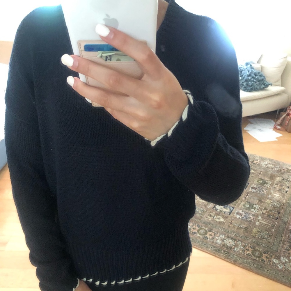 Navy sweater